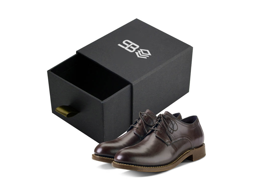 Luxury Brand Color Leatheretter Paper Shoe Box